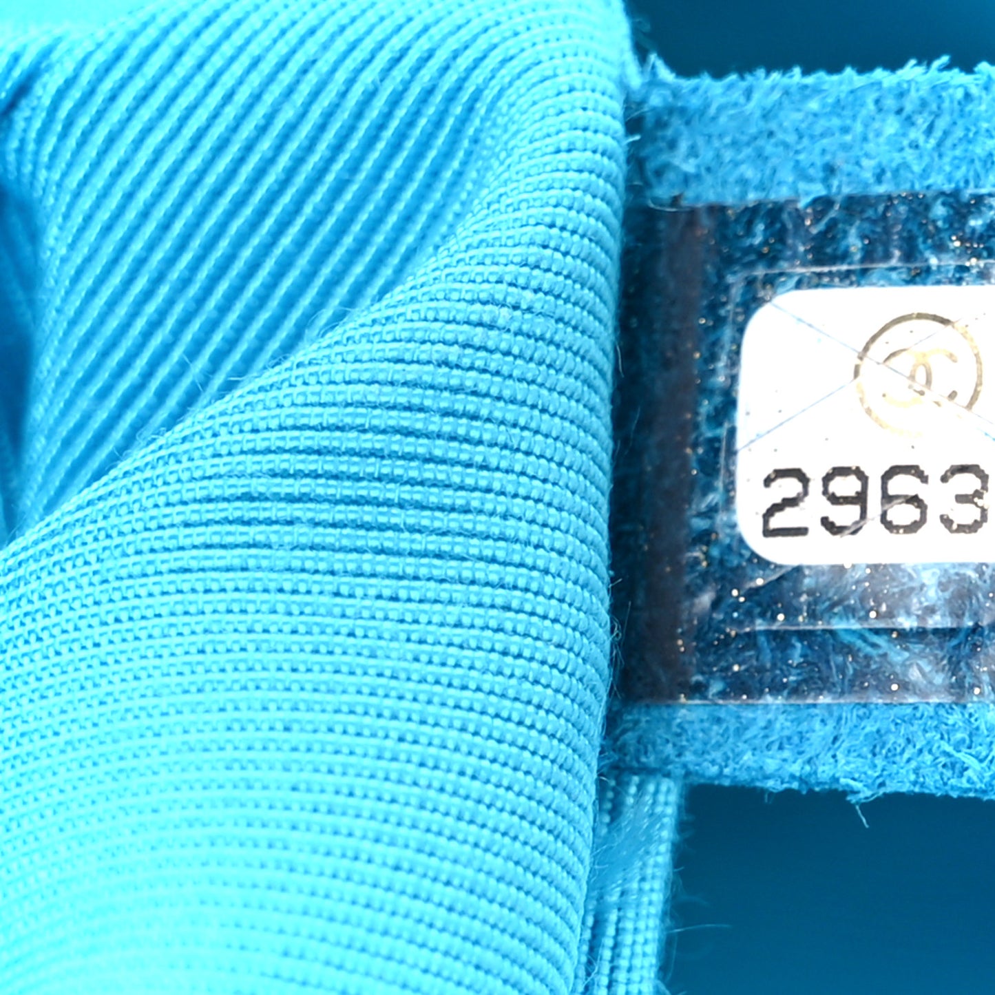 Silk Chain Printed Medium Single Flap Blue