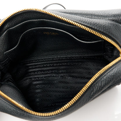 Prada Vitello Phenix Crossbody Bag Black 5 of 10