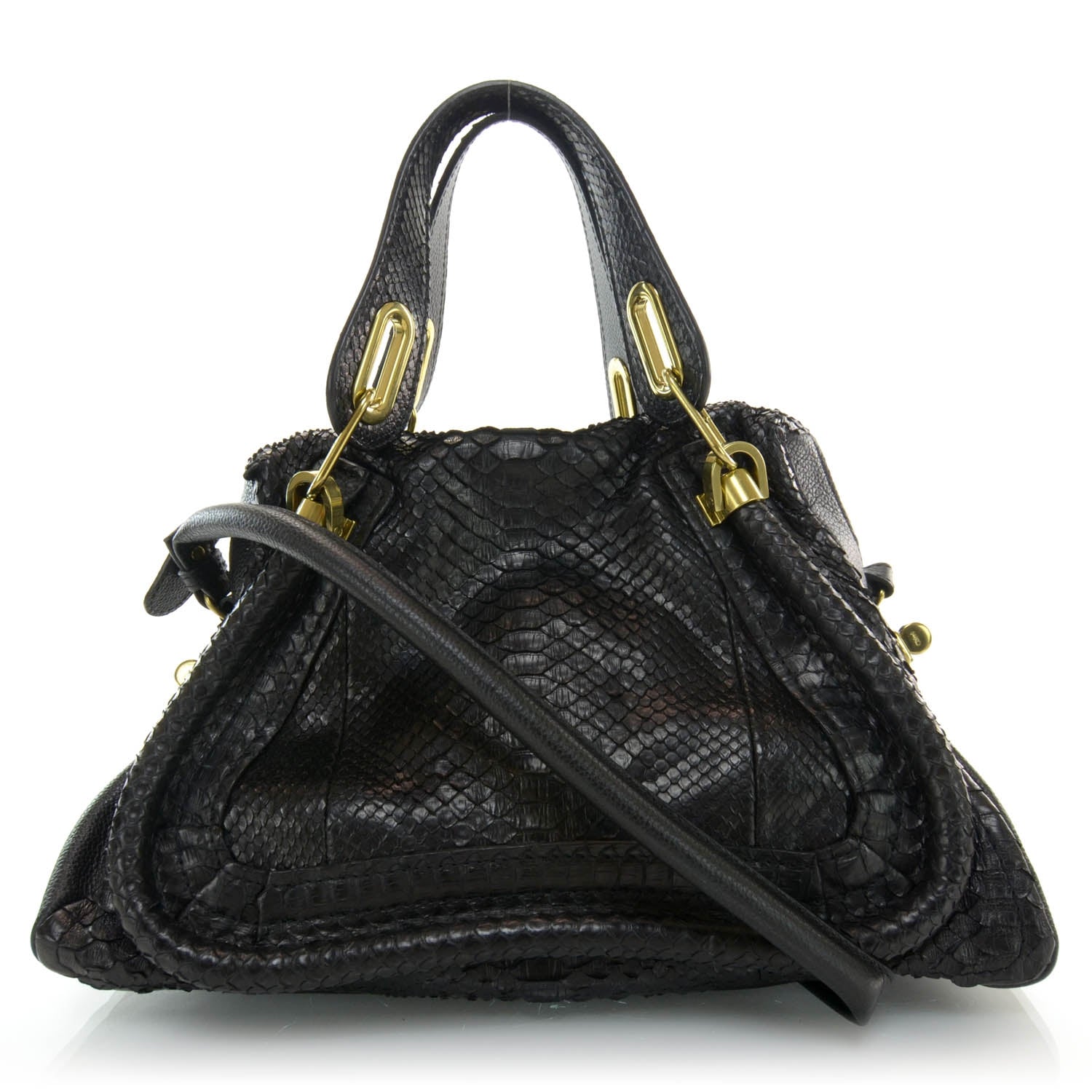 Chloe Python Medium Paraty Black 1 of 8