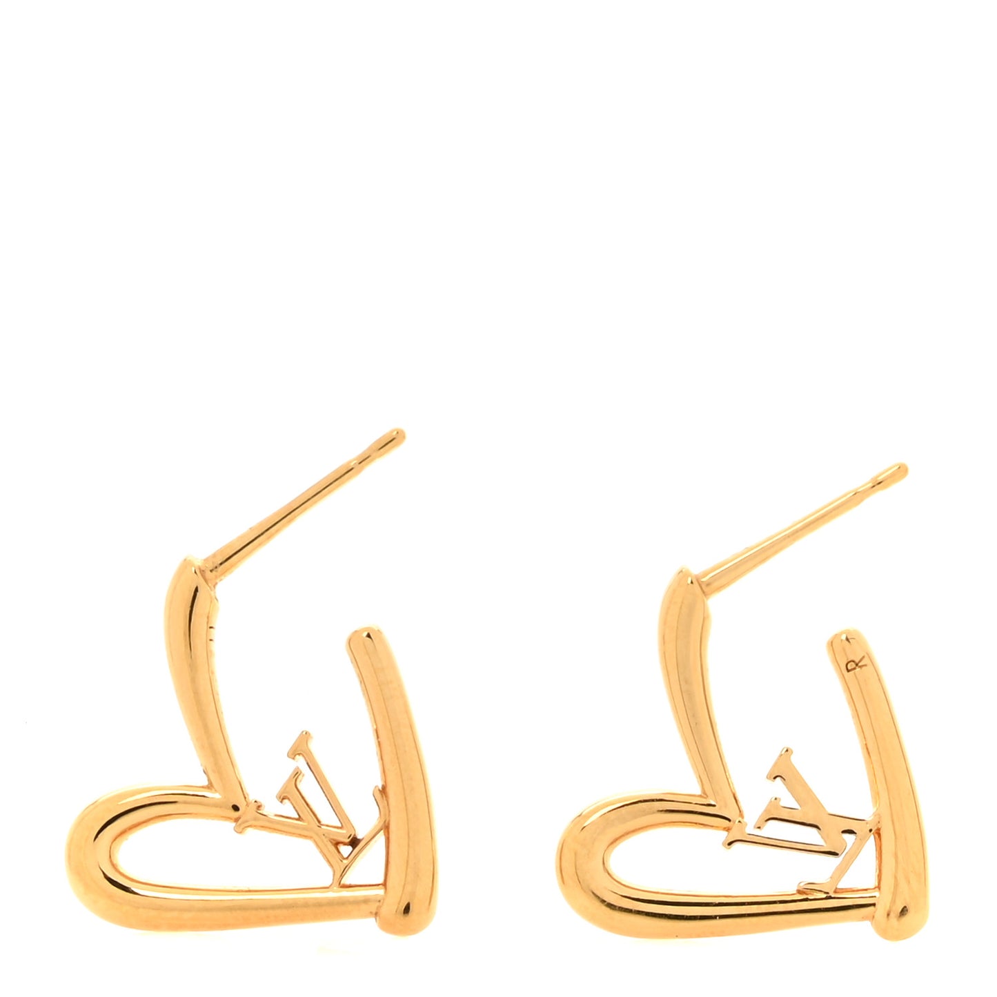 Fall In Love Heart Earrings PM Gold