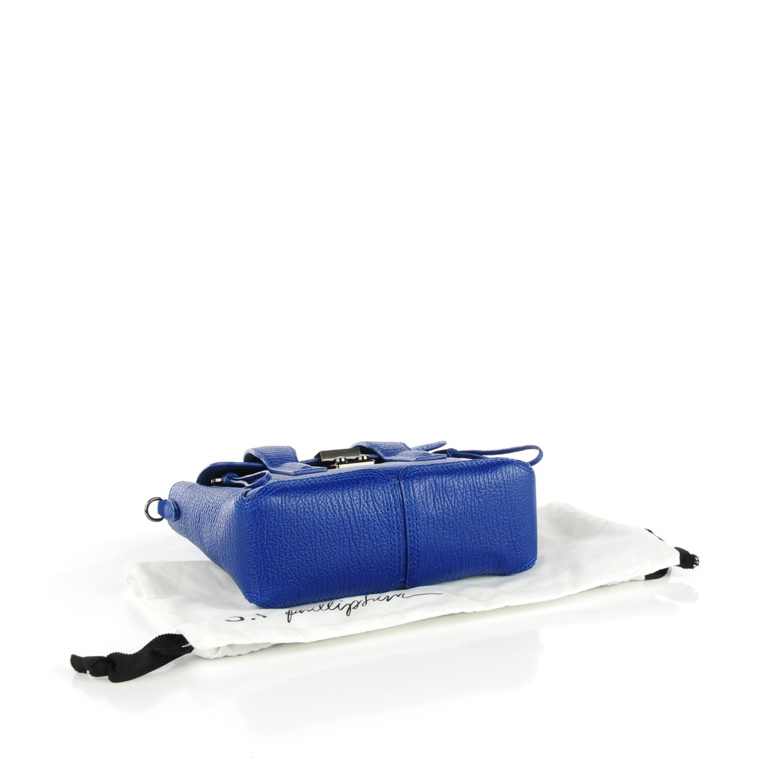 3.1 Phillip Lim 3.1 Textured Calfskin Mini Pashli Satchel Cobalt 6 of 12