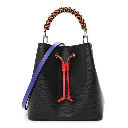 Louis Vuitton Epi Braided NeoNoe MM Black Indigo 1 of 10