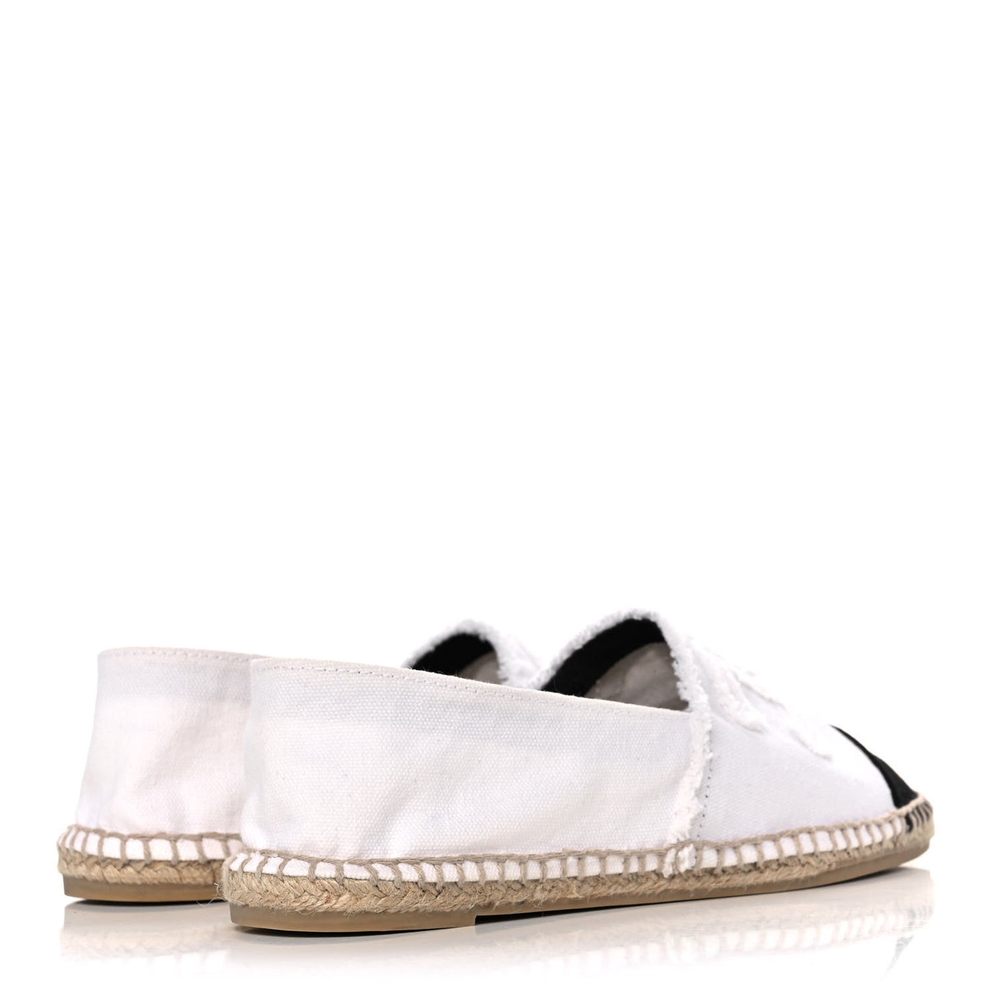 Linen CC Espadrilles 41 White Black