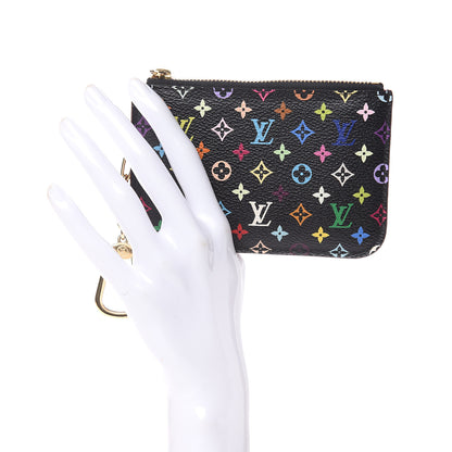 Louis Vuitton Monogram Multicolor Key Pouch Black Grenade 2 of 8