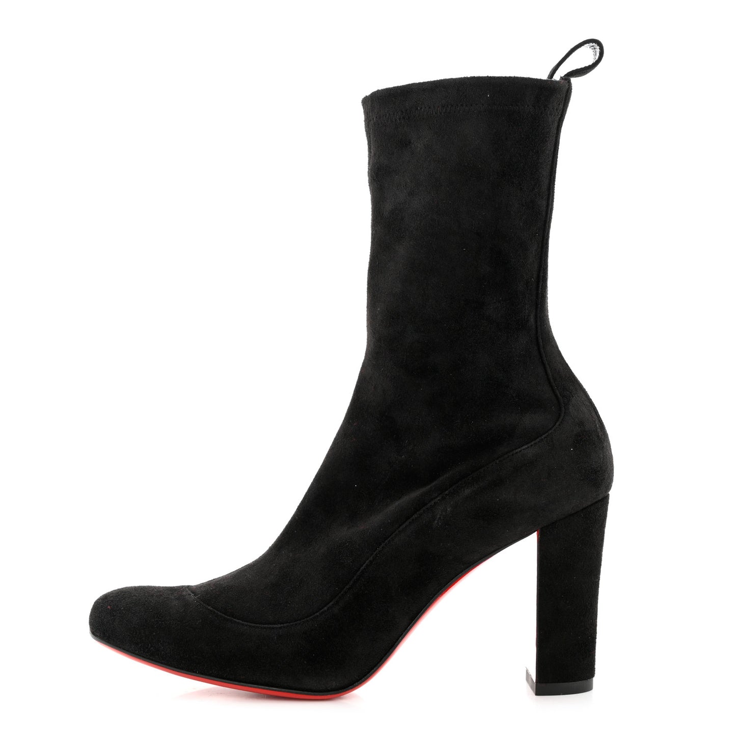 Veau Velours Stretch Gena 85 Bootie 35.5 Black