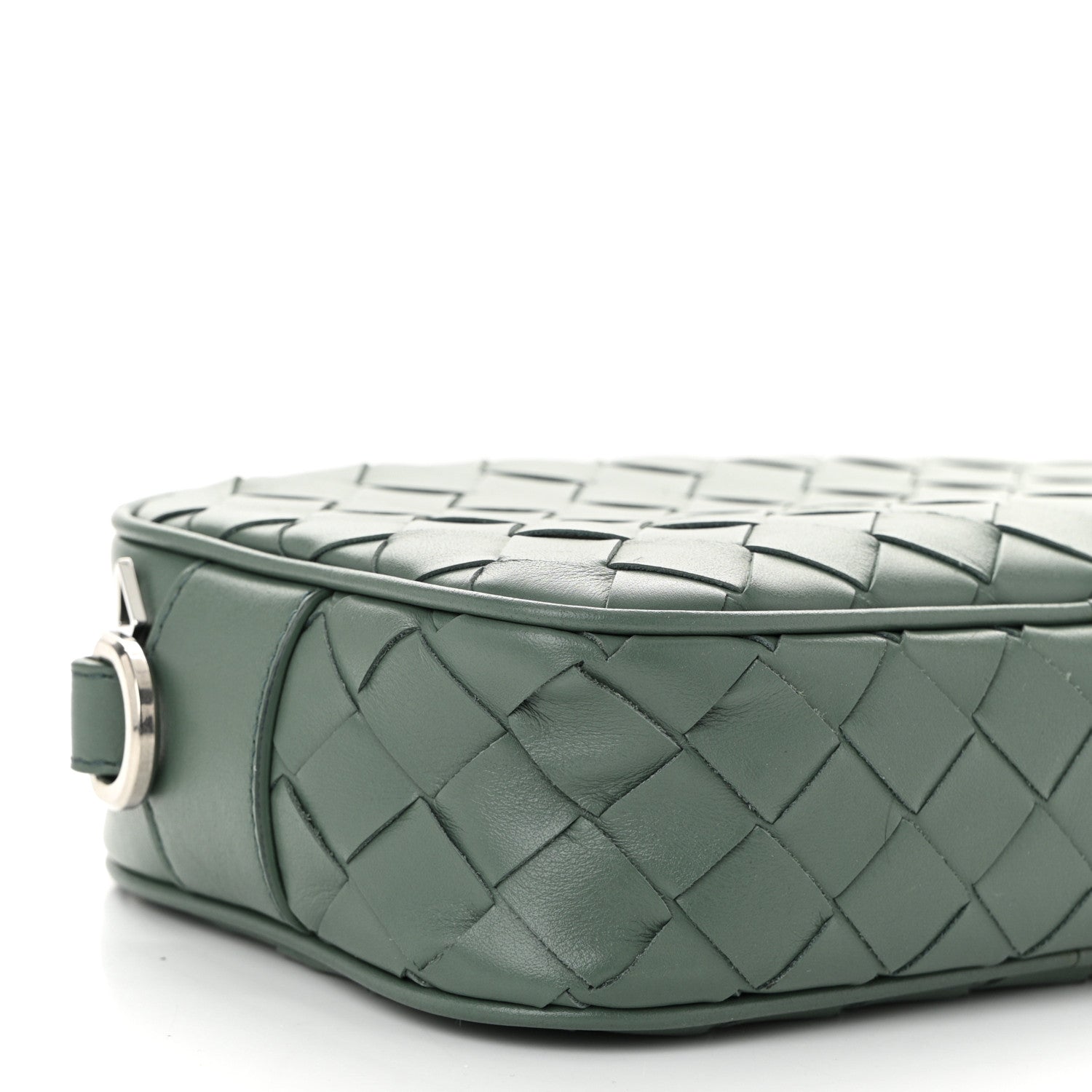 Bottega Veneta Calfskin Intrecciato Small Camera Bag Aloe 9 of 10