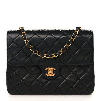 Chanel Lambskin Quilted Mini Square Flap Bag Black 1 of 10