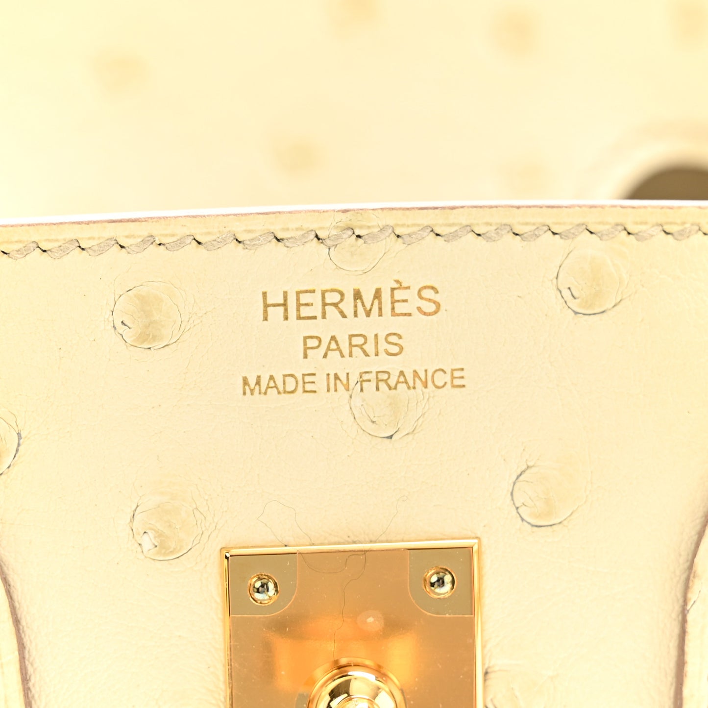 Ostrich Birkin 25 Beton