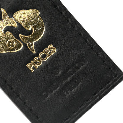 Louis Vuitton Calfskin Luggage Tag Black 4 of 4