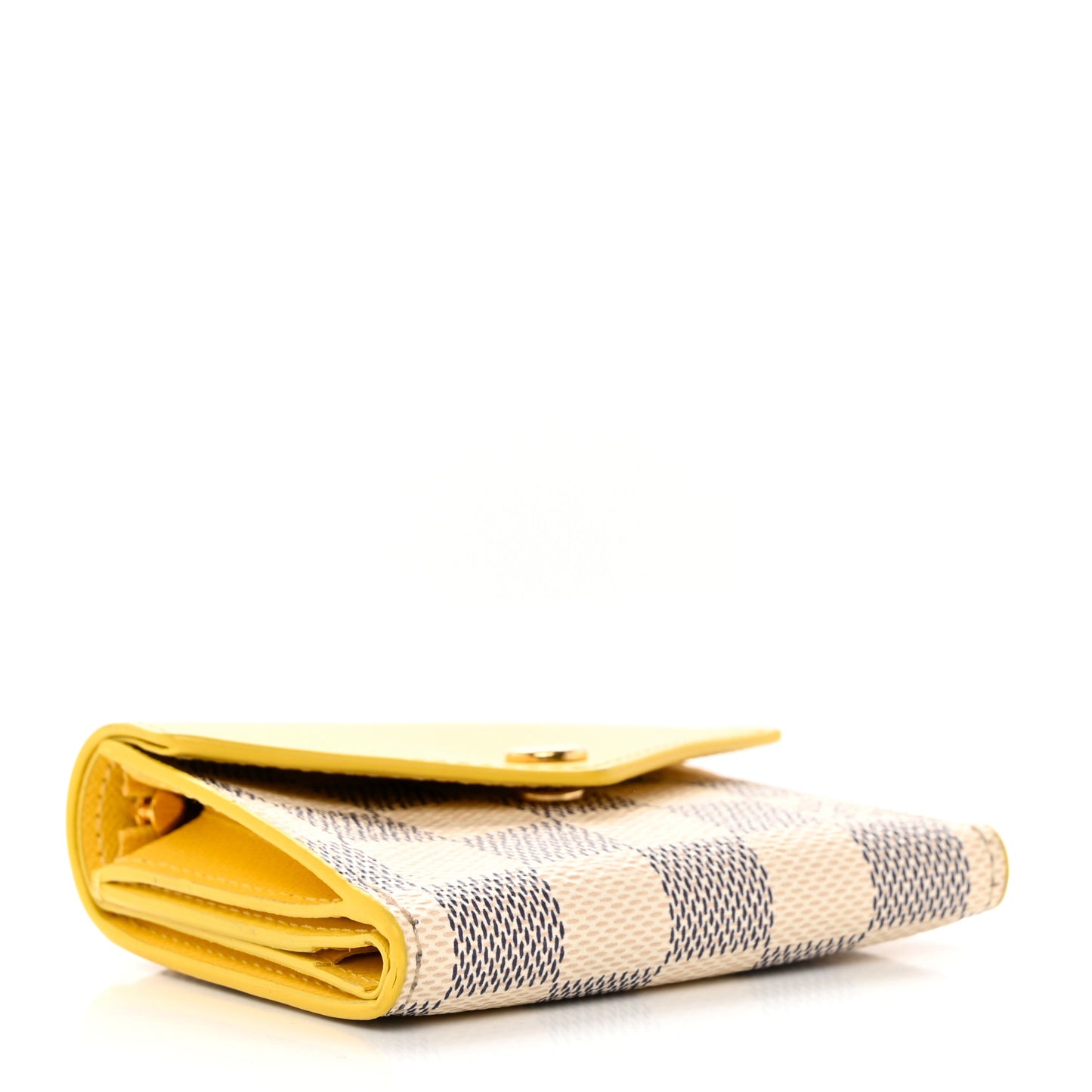 Damier Azur Zoe Wallet Jaune Pale
