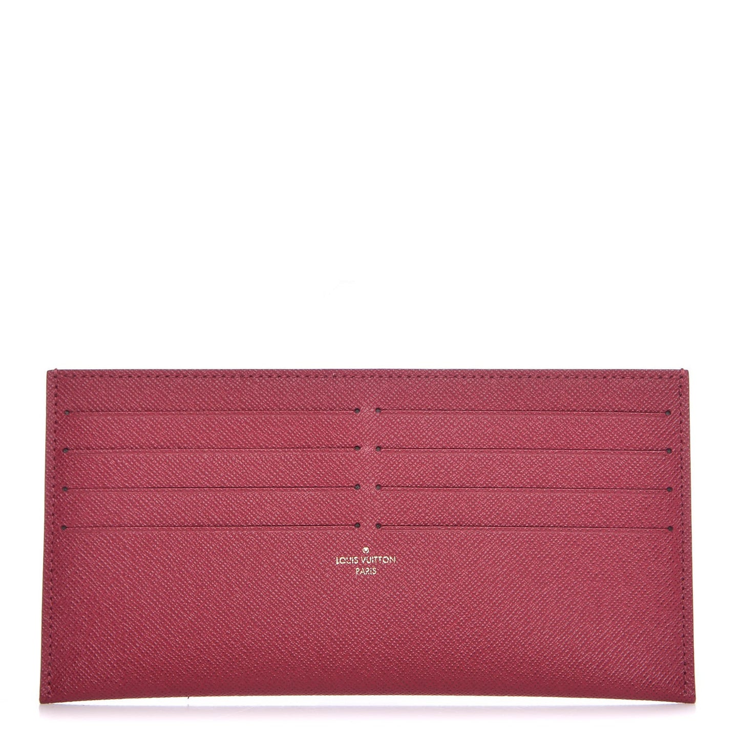 Calfskin Felicie Card Holder Insert Fuchsia