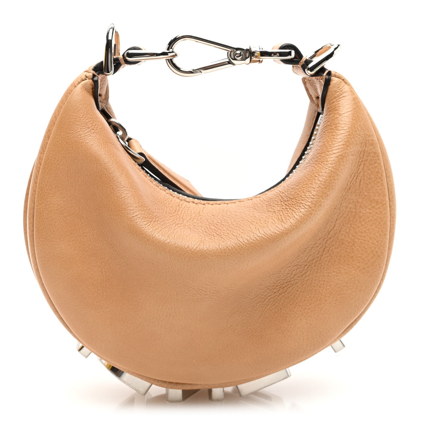 Vitello Grace Nano Fendigraphy Hobo Charm Beige