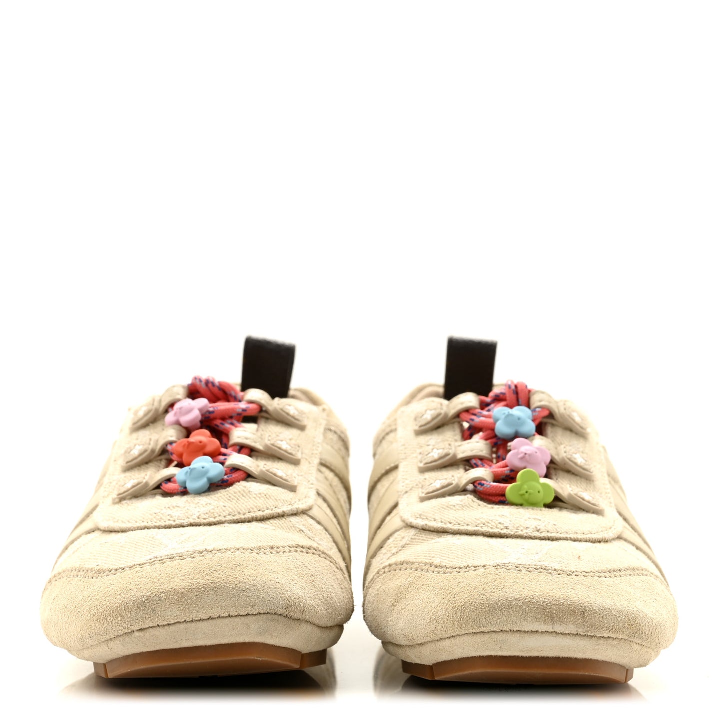 Monogram Denim LV Sneakerina 36 Greige