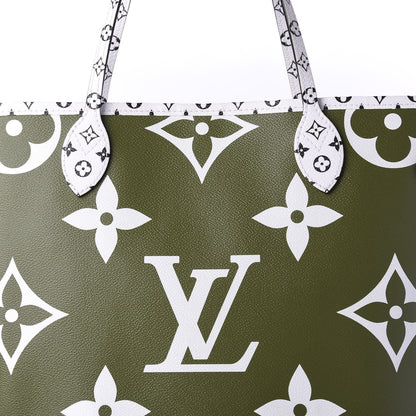 Louis Vuitton Monogram Giant Neverfull MM Kaki 10 of 10