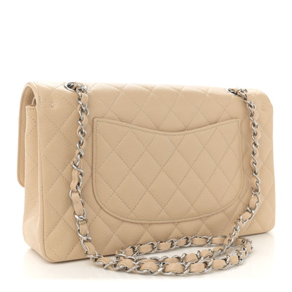 Chanel Caviar Quilted Medium Double Flap Beige Clair 3 of 11