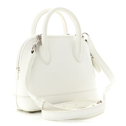 Balenciaga Grained Calfskin XXS Ville Top Handle Bag White Black 3 of 17