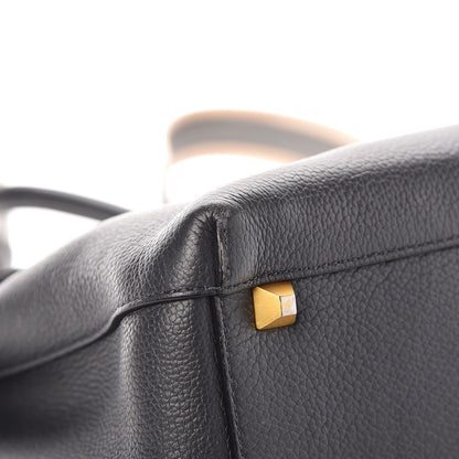 MCM Pebbled Calfskin Medium Milla Backpack Black 11 of 15