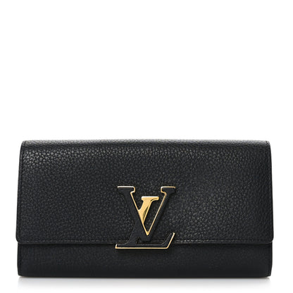 Louis Vuitton Taurillon Capucines Wallet Black 1 of 7