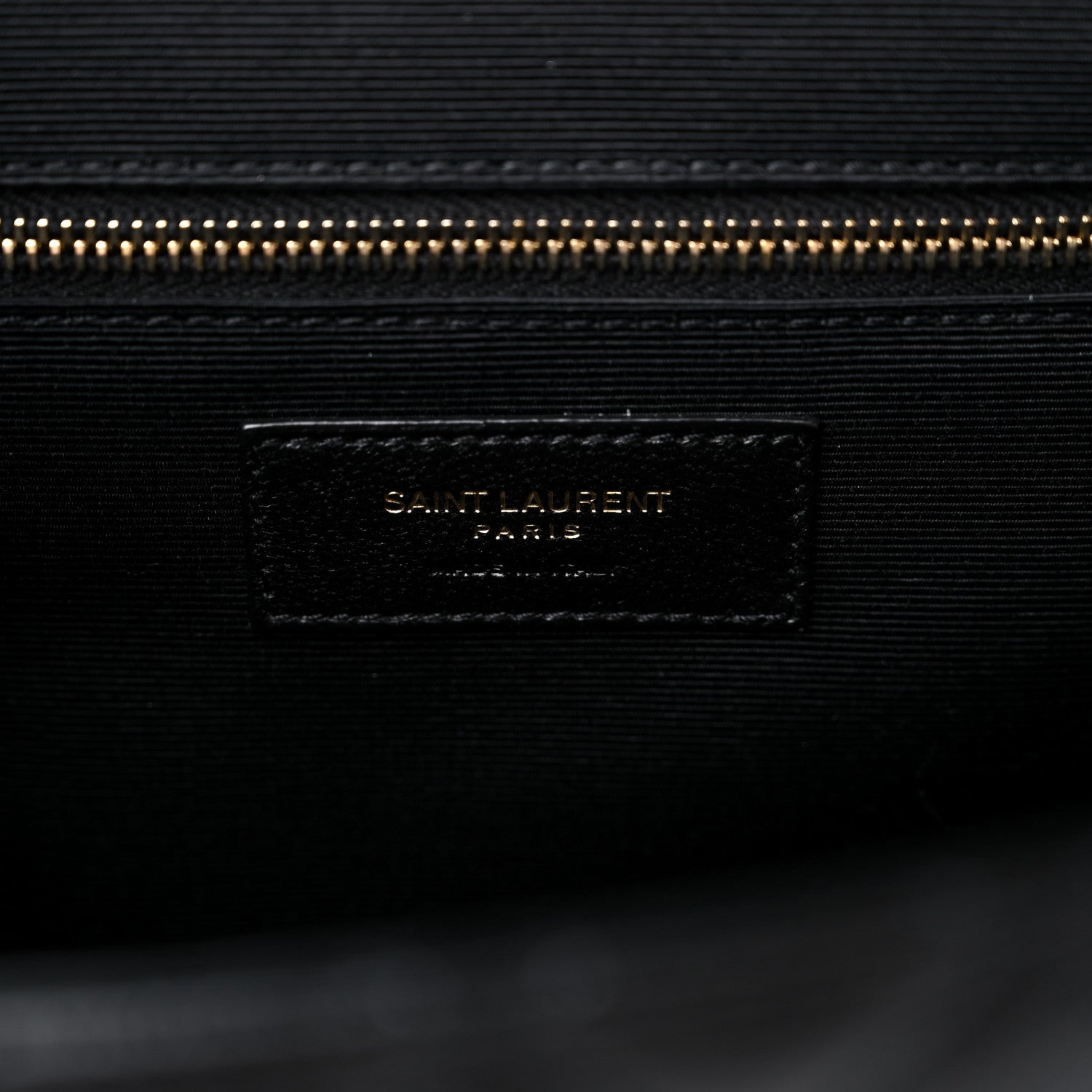 Saint Laurent Grain De Poudre Textured Mixed Matelasse Large Triquilt Monogram Satchel Black 7 of 9