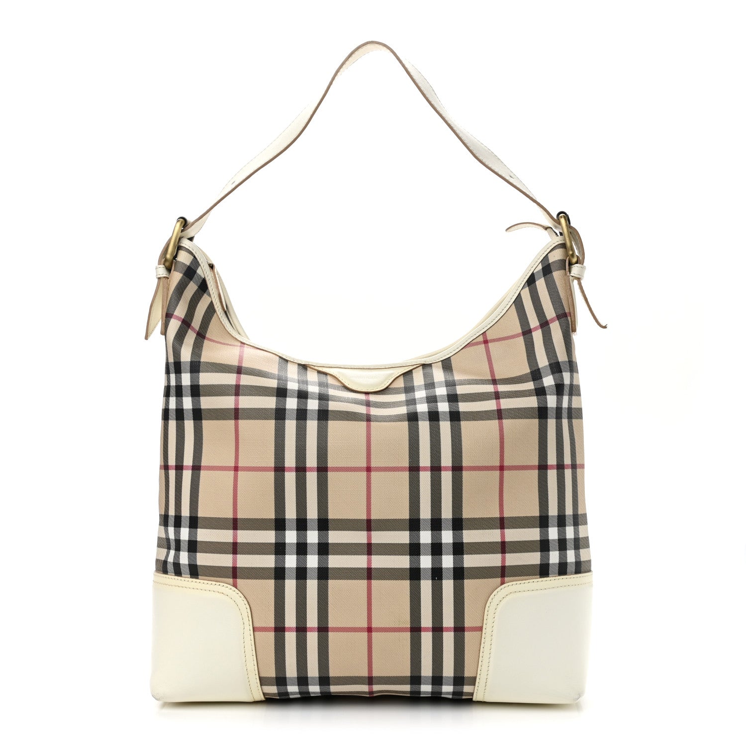 Burberry House Check Hobo White 1 of 12