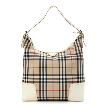 Burberry House Check Hobo White 1 of 12