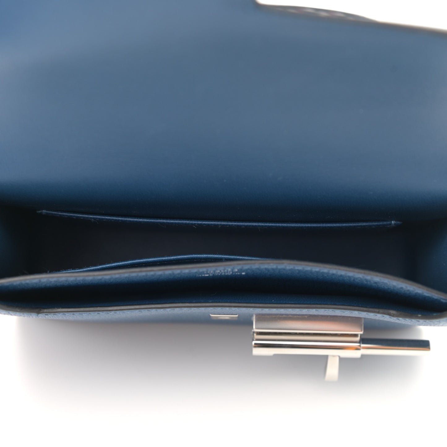 Chevre Mysore Mini Verrou Large Strap Bag Deep Blue