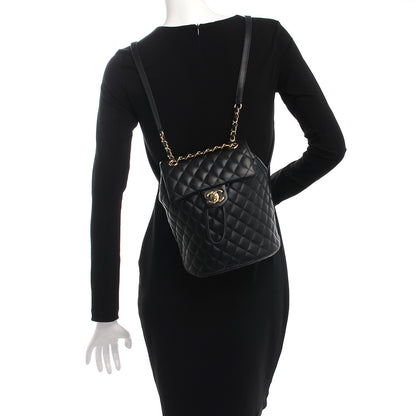 Chanel Calfskin Quilted Small Urban Spirit Backpack Black 2 of 8