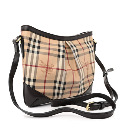 Burberry Haymarket Check Hartham Crossbody Chocolate 3 of 14