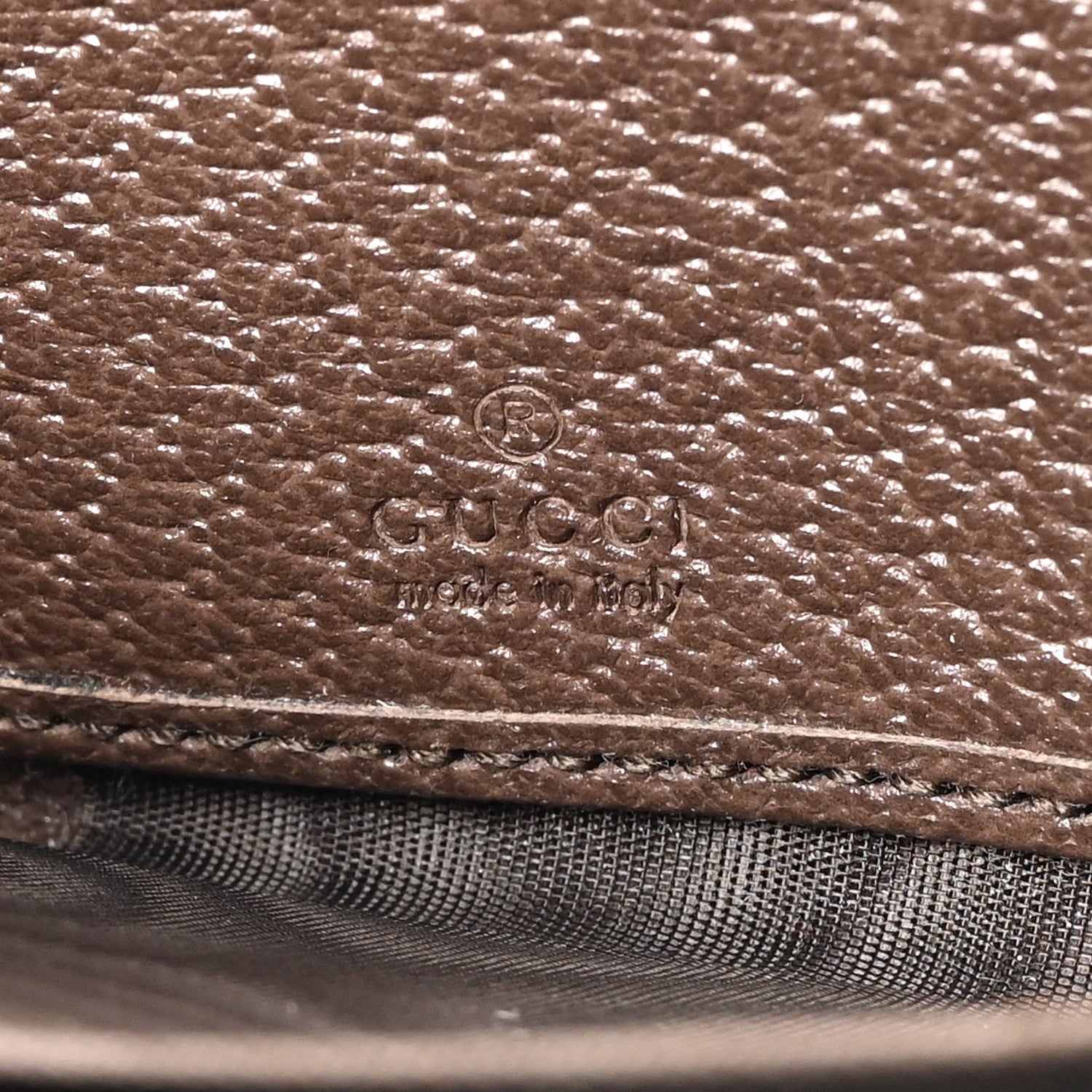 Gucci GG Supreme Monogram Web Ophidia Zip Around Wallet Brown 6 of 8