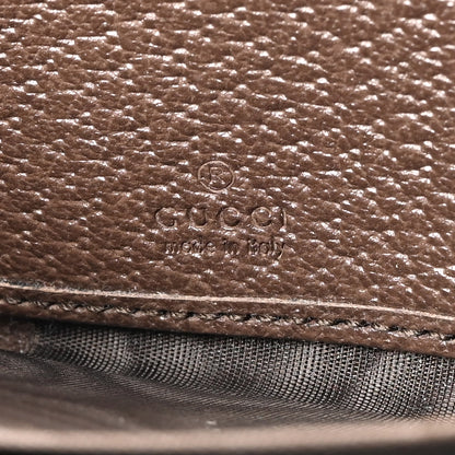 Gucci GG Supreme Monogram Web Ophidia Zip Around Wallet Brown 6 of 8