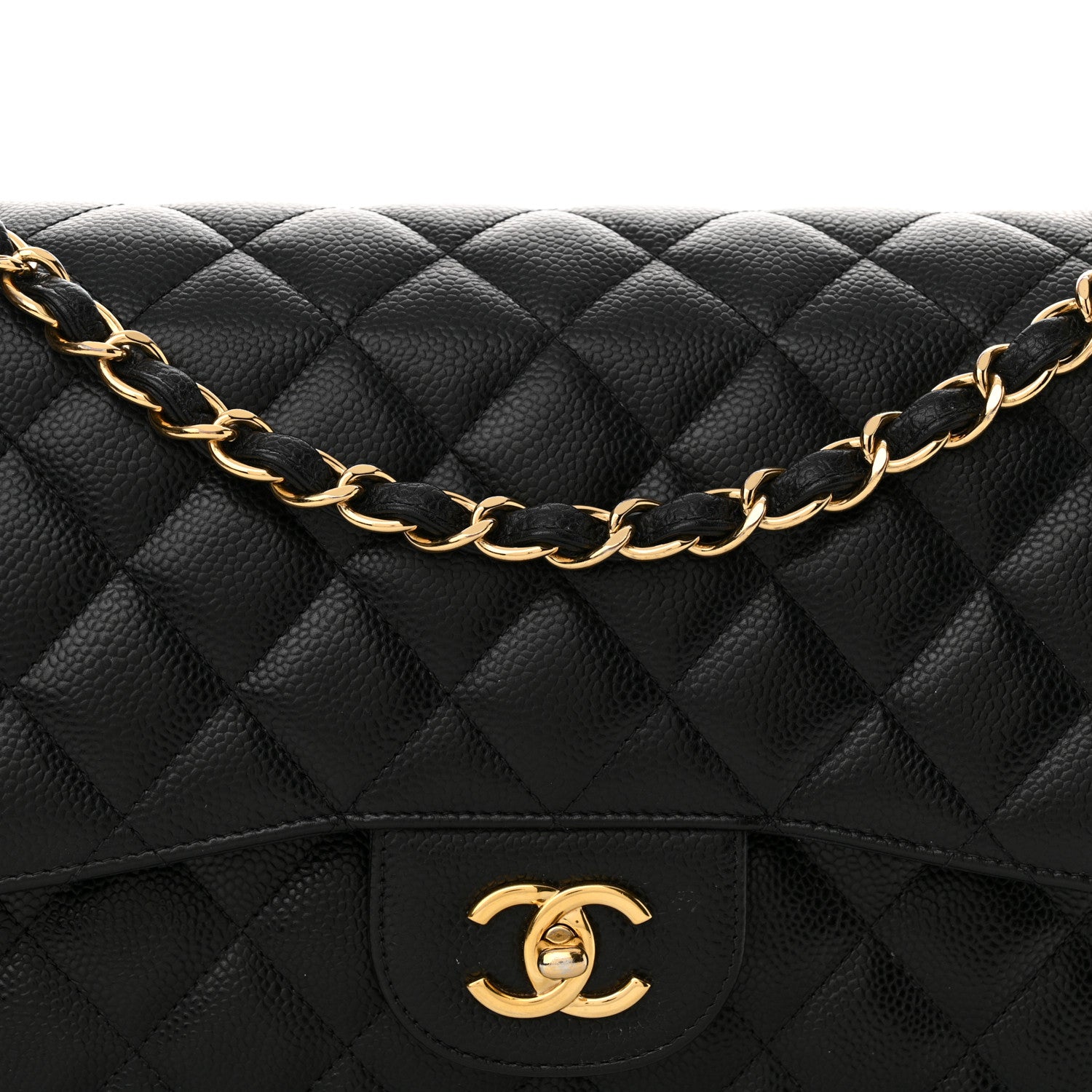 Chanel Caviar Quilted Jumbo Double Flap Black 8 of 14