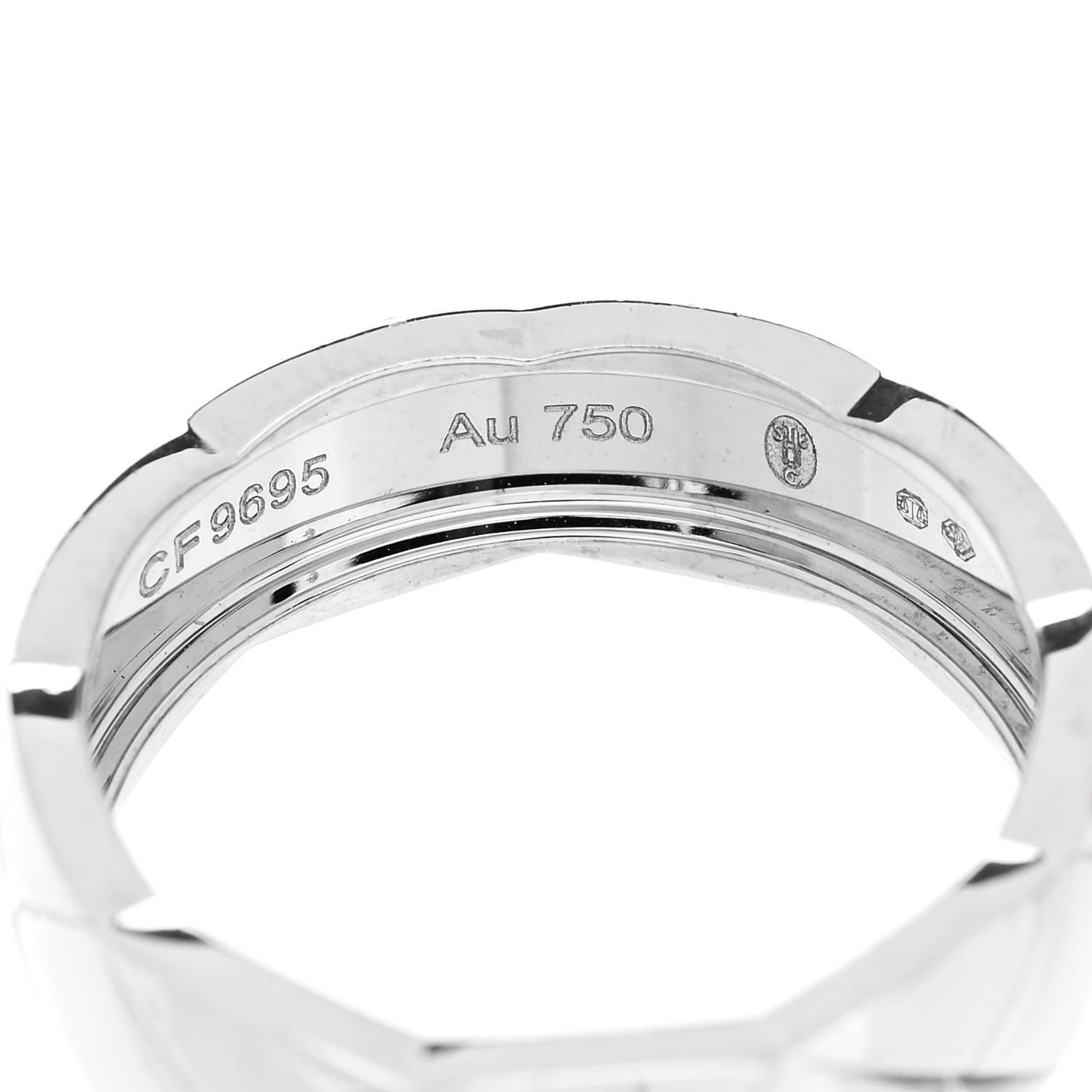 18K White Gold Small Coco Crush Ring 58 8.5