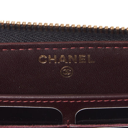 Chanel Caviar Quilted Large Gusset Zip Around Wallet Black 8 of 9