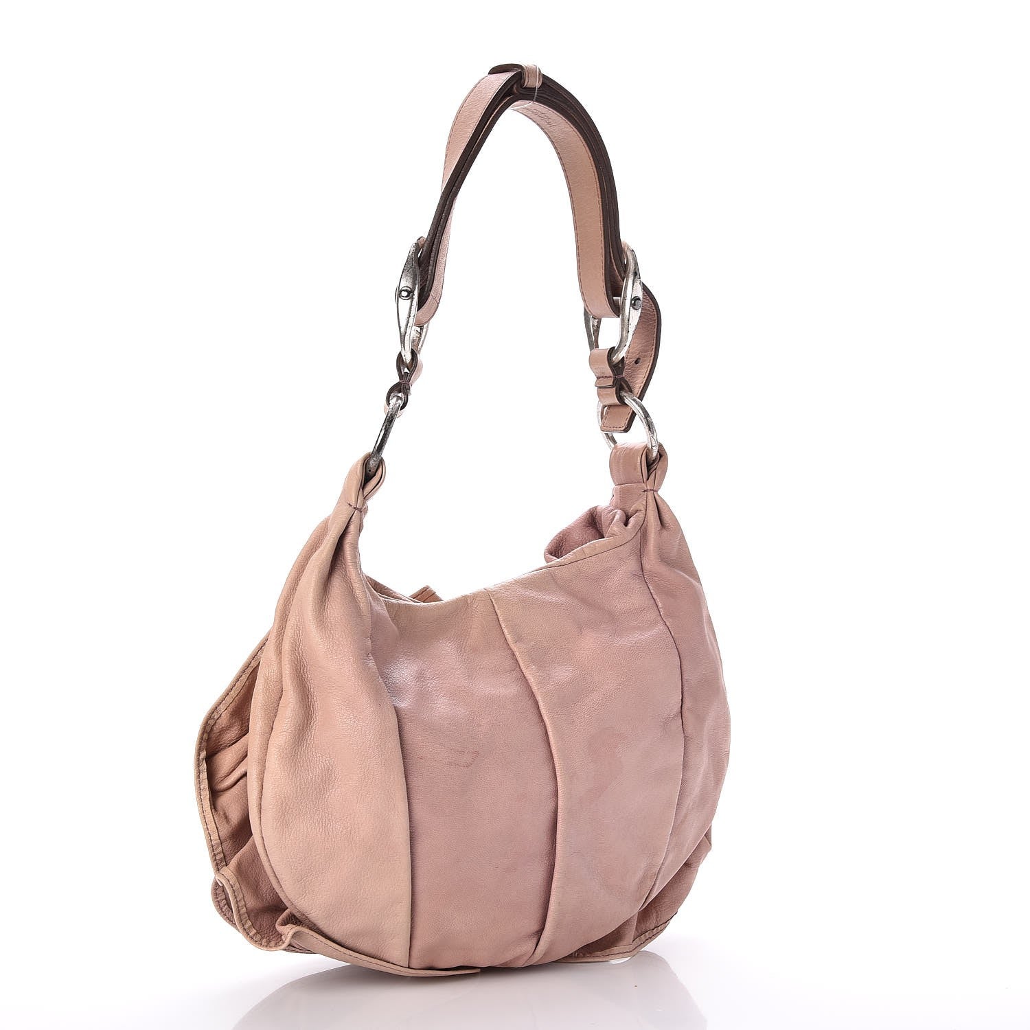Saint Laurent Calfskin Nadja Shoulder Bag Pink 3 of 12
