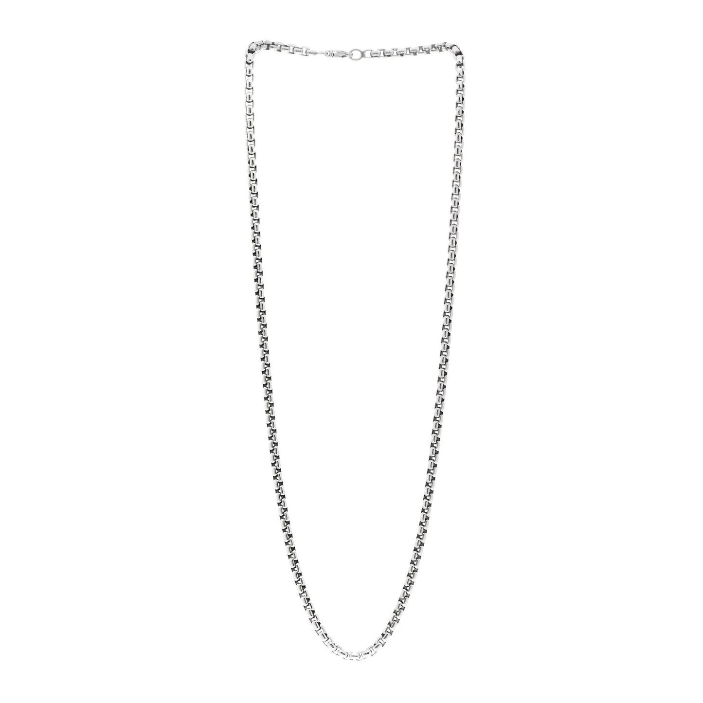 Sterling Silver 4.8mm Box Chain Necklace 26"