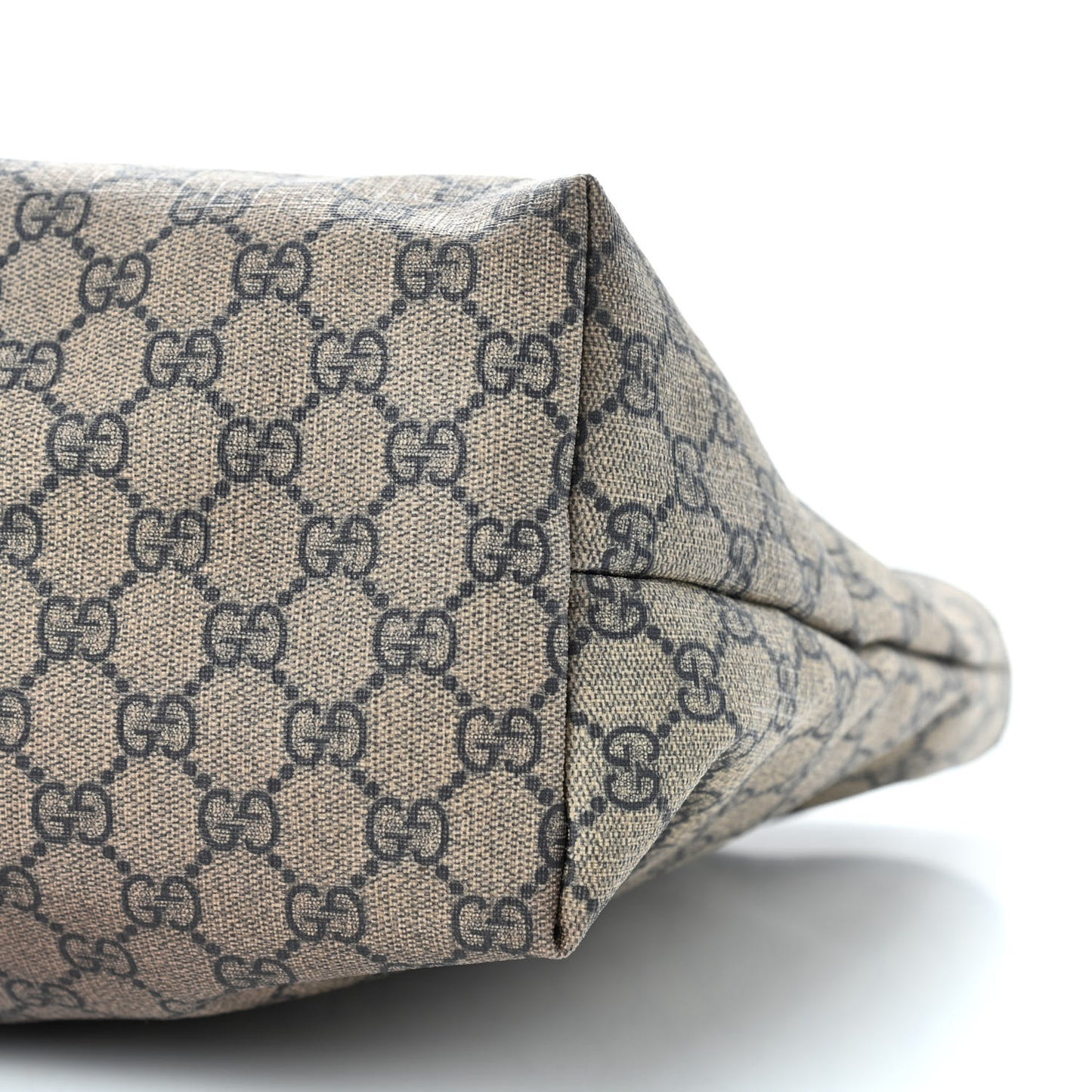 GG Supreme Monogram Medium Zippered Shopping Tote Navy
