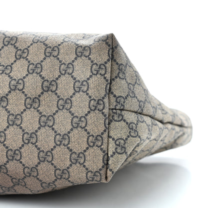 Gucci GG Supreme Monogram Medium Zippered Shopping Tote Navy 10 of 11