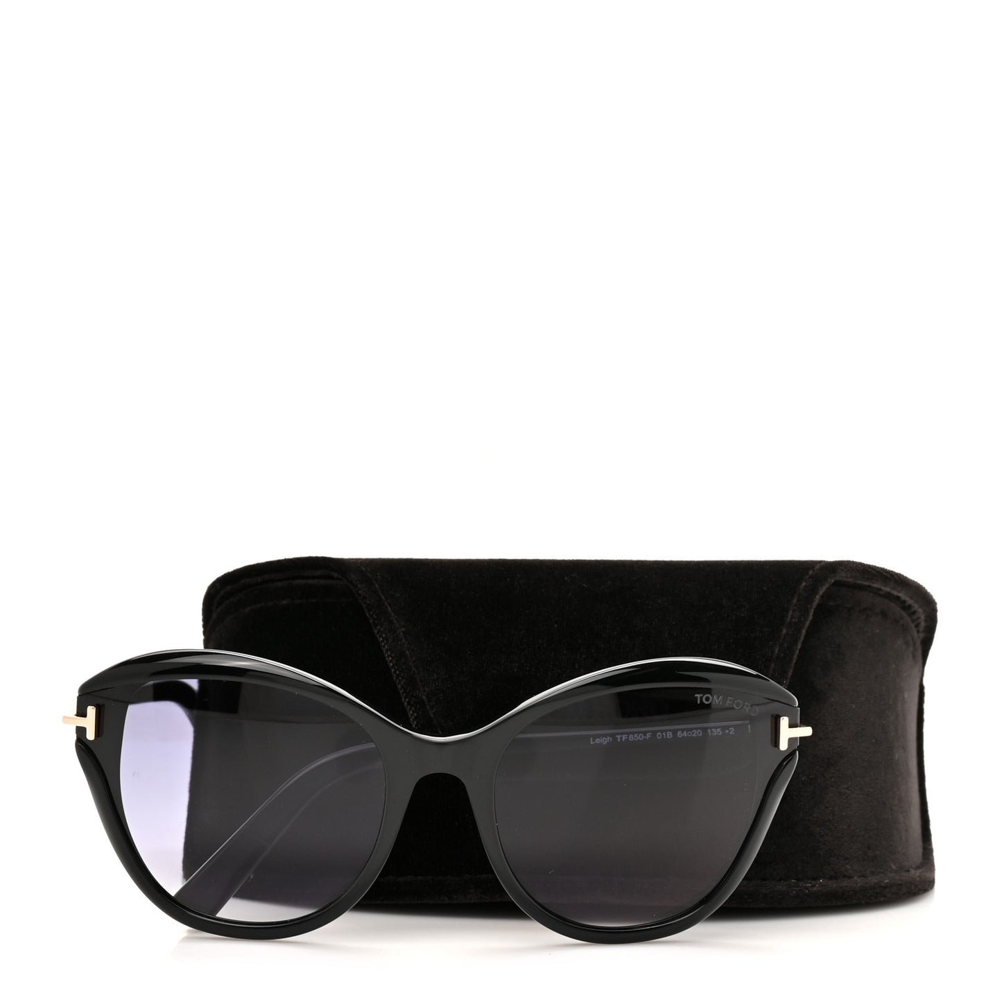Leigh Round TF850-F Sunglasses Black