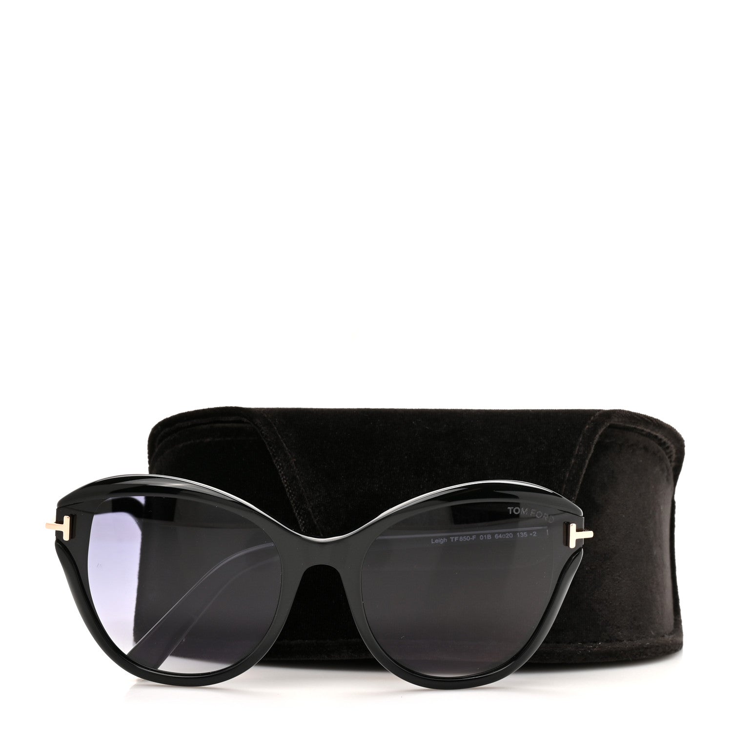 Tom Ford Leigh Round TF850-F Sunglasses Black 8 of 8
