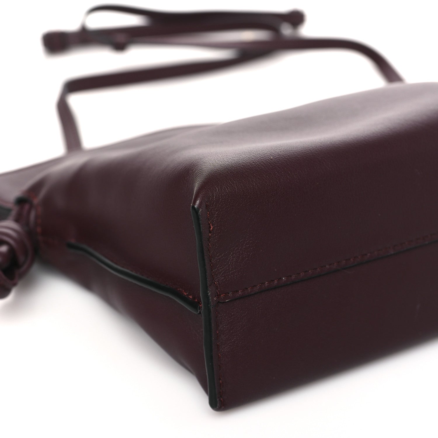 Loewe Calfskin Mini Flamenco Knot Clutch Prune 9 of 10
