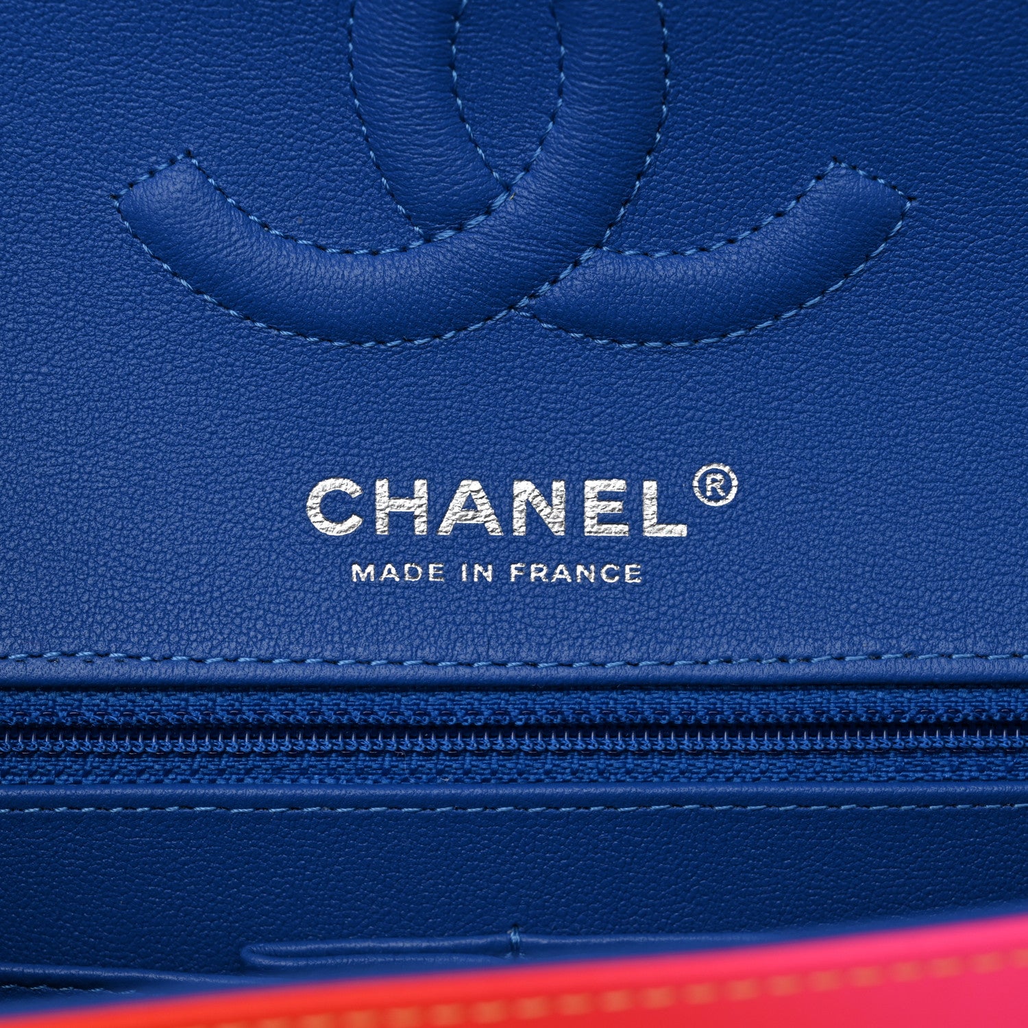 Chanel Calfskin Quilted Medium Rainbow Double Flap Multicolor 6 of 12
