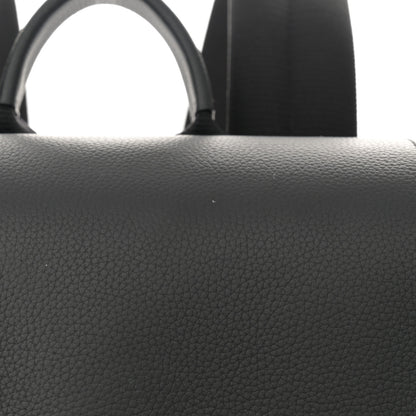 Christian Dior Oblique Jacquard Grained Calfskin Saddle Backpack With Flap Black 10 of 11