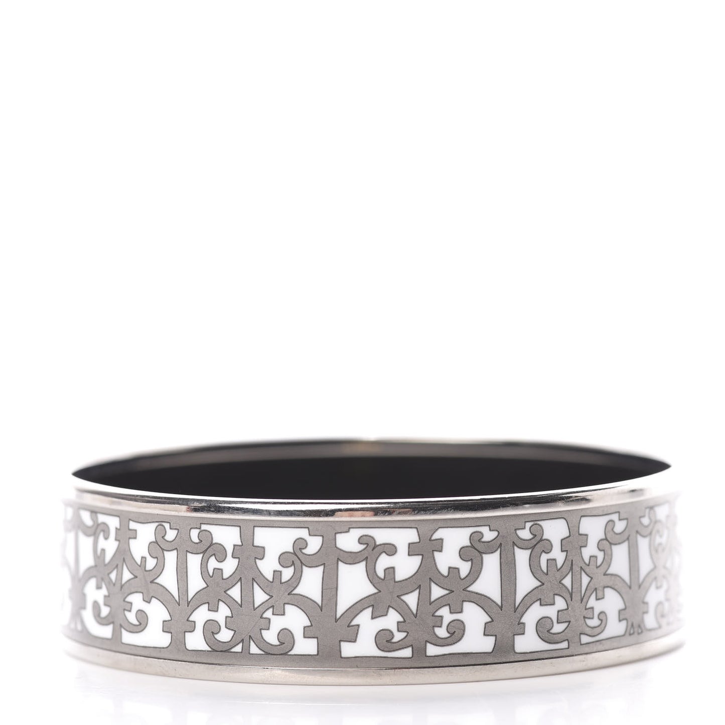 Enamel Printed Wide Balcons du Guadalquivir Bracelet 65 Silver