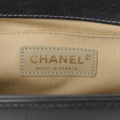Chanel Aged Calfskin Quilted Medium Boy Flap Blue 5 of 9