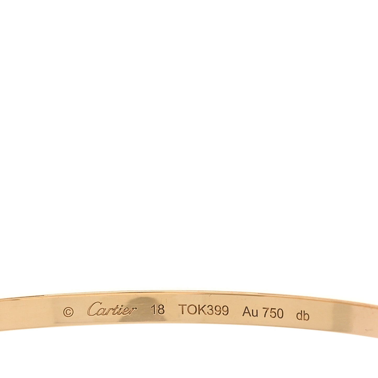 18K Yellow Gold Small LOVE Bracelet 18