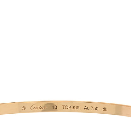 Cartier 18K Yellow Gold Small LOVE Bracelet 18 8 of 9