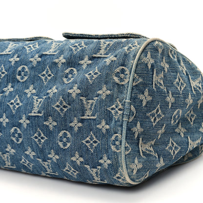 Louis Vuitton Monogram Denim Neo Speedy Blue 9 of 11