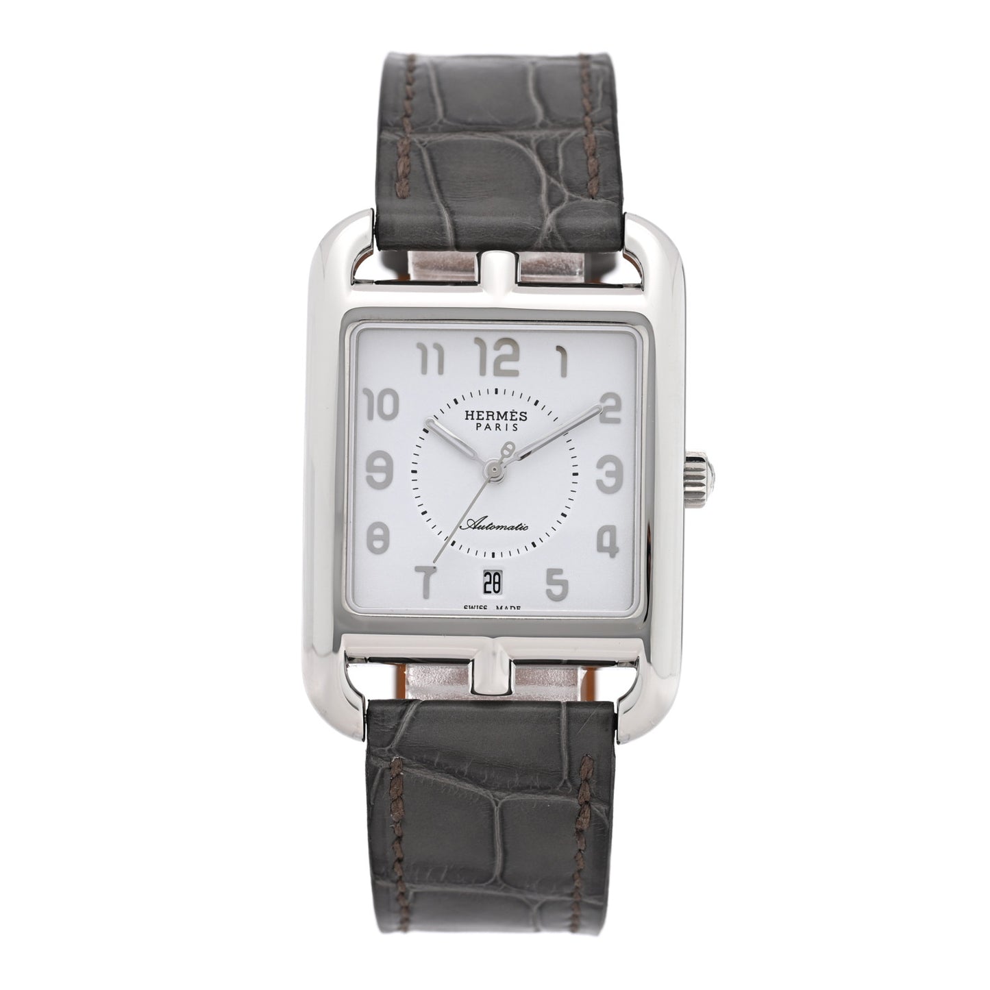 Stainless Steel Alligator 29mm Cape Cod Automatic Watch Gris Perle