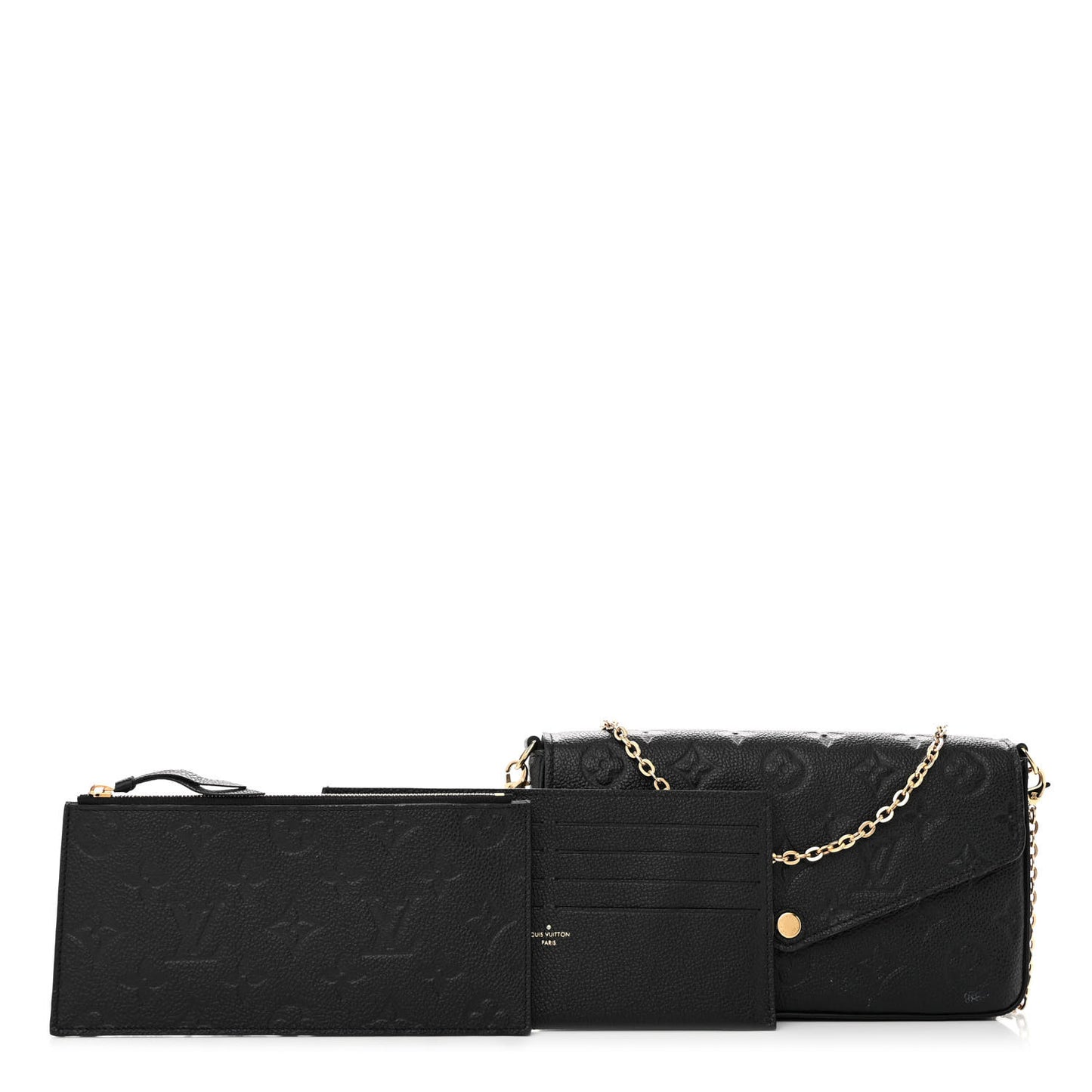 Empreinte Pochette Felicie Chain Wallet Black