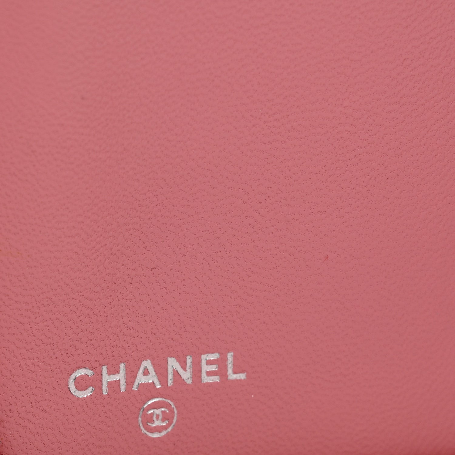 Chanel Lambskin Camellia Embossed Zip Around Organizer Wallet Pink 6 of 22